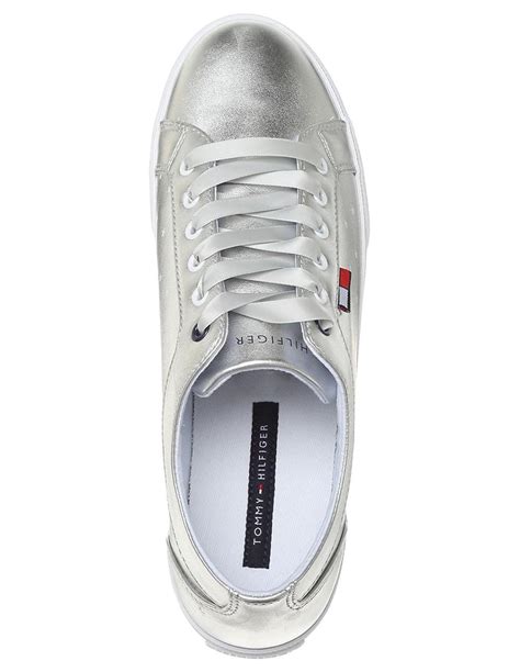 tenis tommy hilfiger plateados|tenis tommy hilfiger mujer.